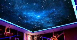 Натяжной потолок звездное небо Волхов, цена от 5318 руб.